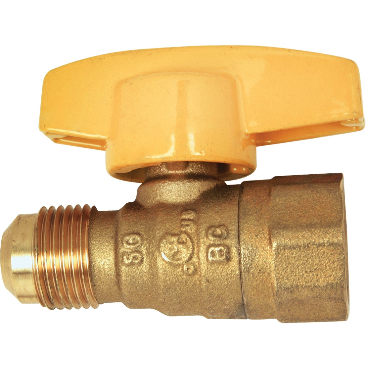 Dormont 1/2 In. OD Male Flare x 1/2 In. FIP Forged Brass Gas Shutoff Valve