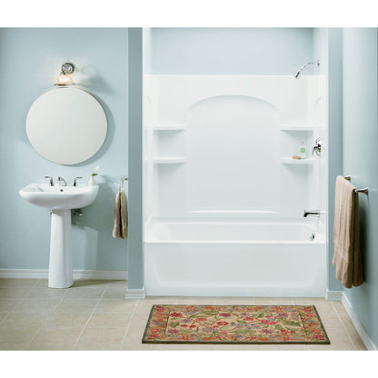 Sterling Ensemble 7112 Series 60 In. L X 32 In. W X 20 In. D Left Drain Bathtub in White