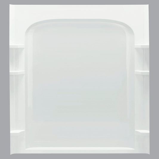 Sterling 60 In. W x 72-1/2 In. H White Vikrell Shower Back Wall