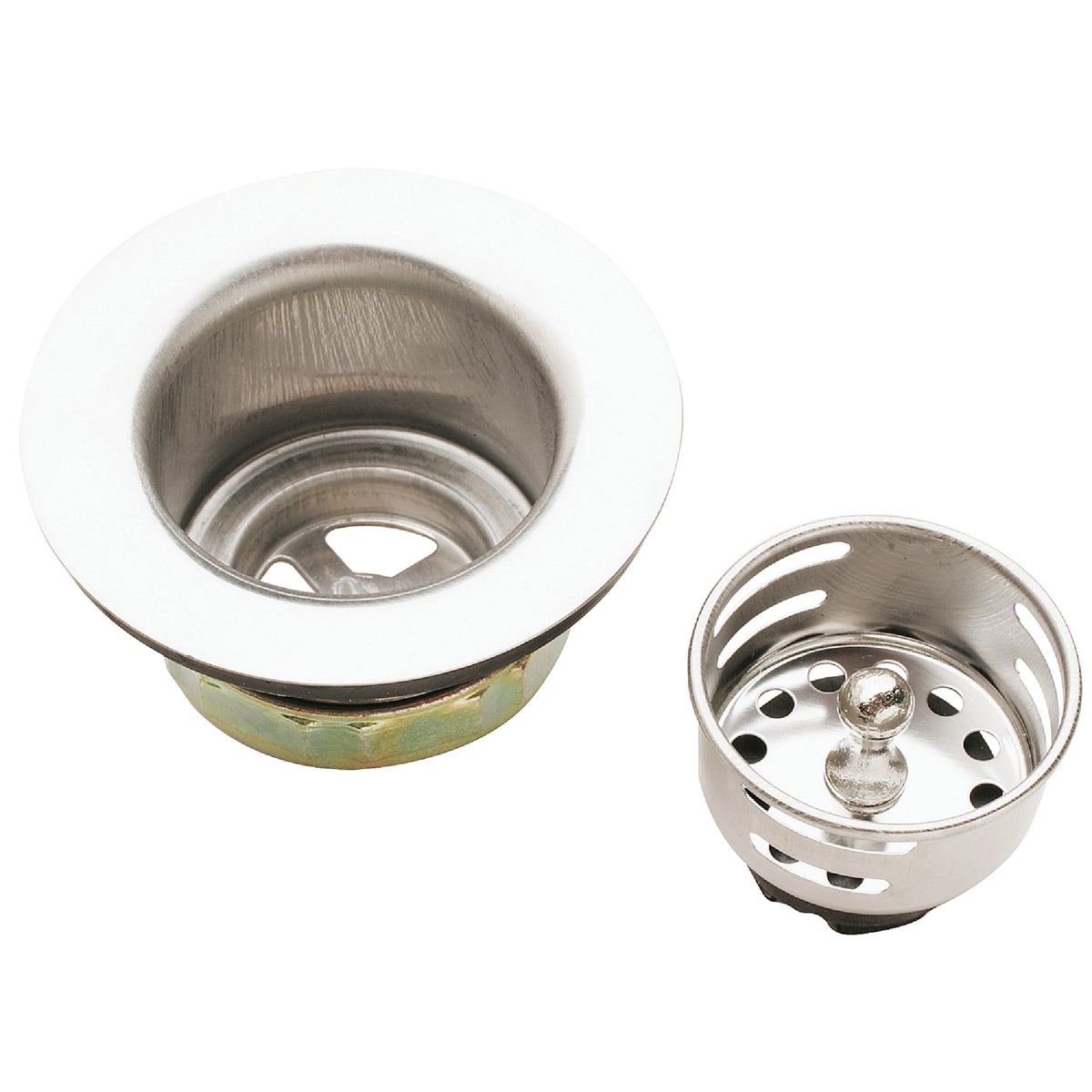 Do it 2 In. to 2-1/2 In. Jr. Duo Stainless Steel Bar Sink Basket Strainer Assembly