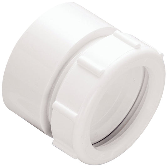 Do it 1-1/2 In. x 1-1/2 In. White Plastic Waste Adapter