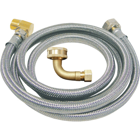 B&K 3/8 In. x 3/8 In. x 48 In. L Stainless Steel Dishwasher Connector