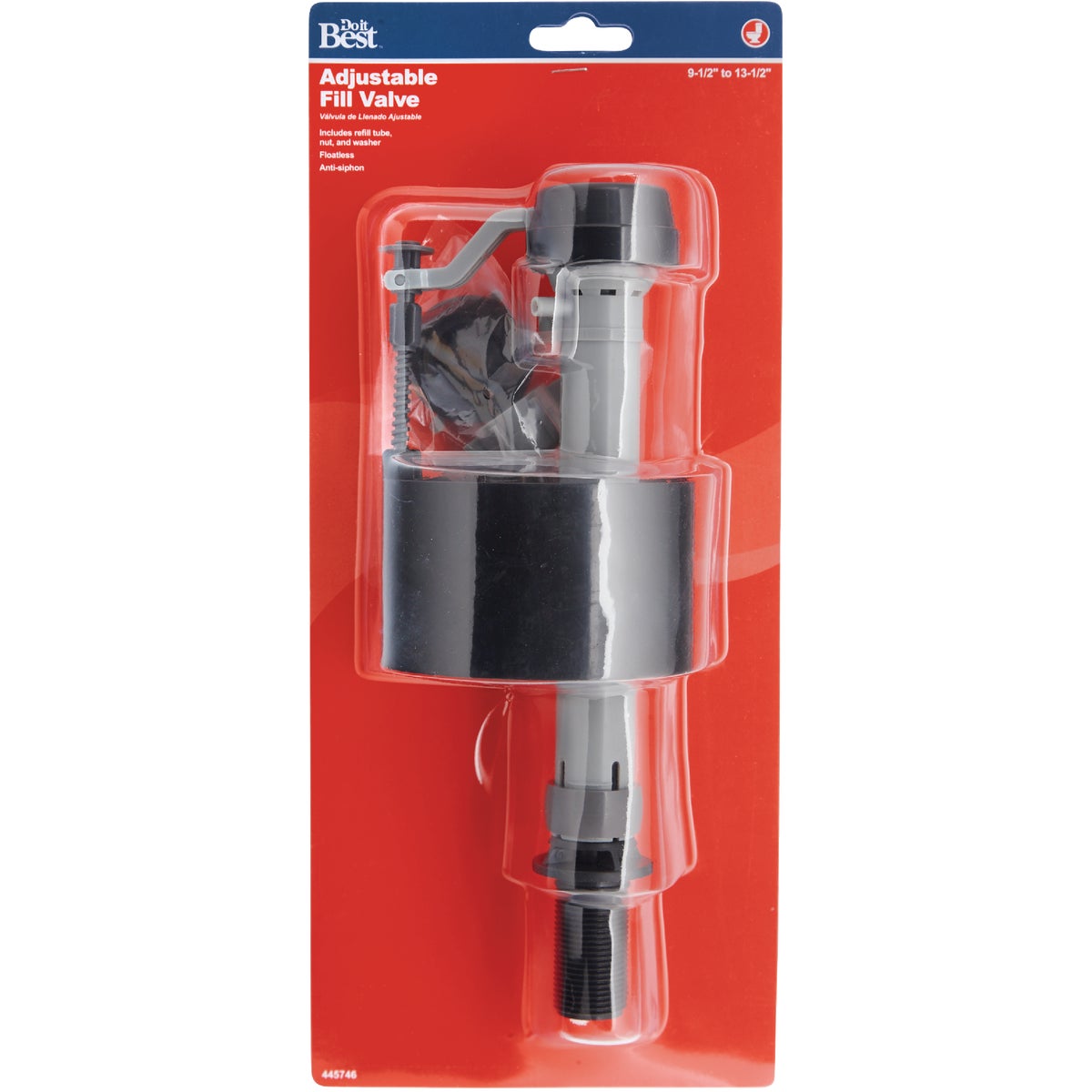 Do it Plastic 9-1/2 In. to 13-1/2 In. Adjustable Anti-Siphon Fill Valve