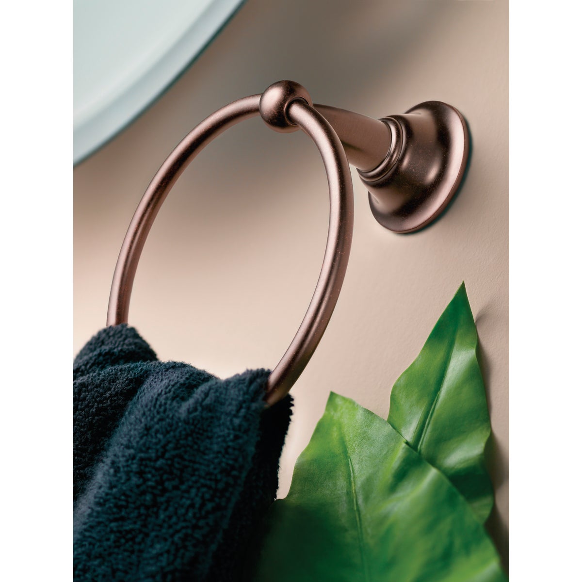 Moen Oil-Rubbed Bronze 6 In. Towel Ring