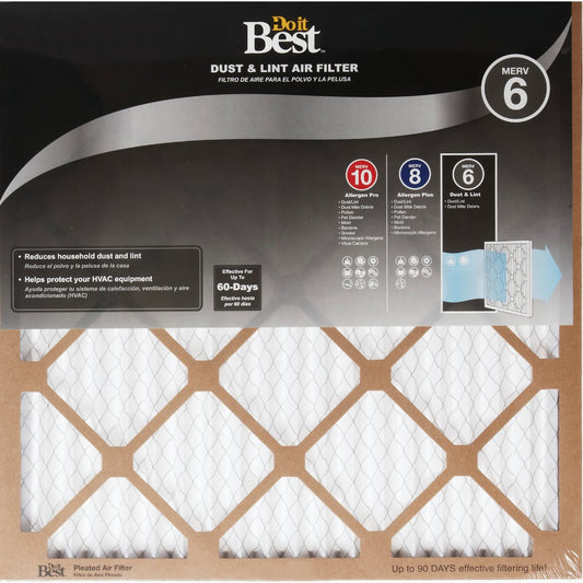 Do it Best 14 In. x 24 In. x 1 In. Dust & Lint MERV 6 Furnace Filter