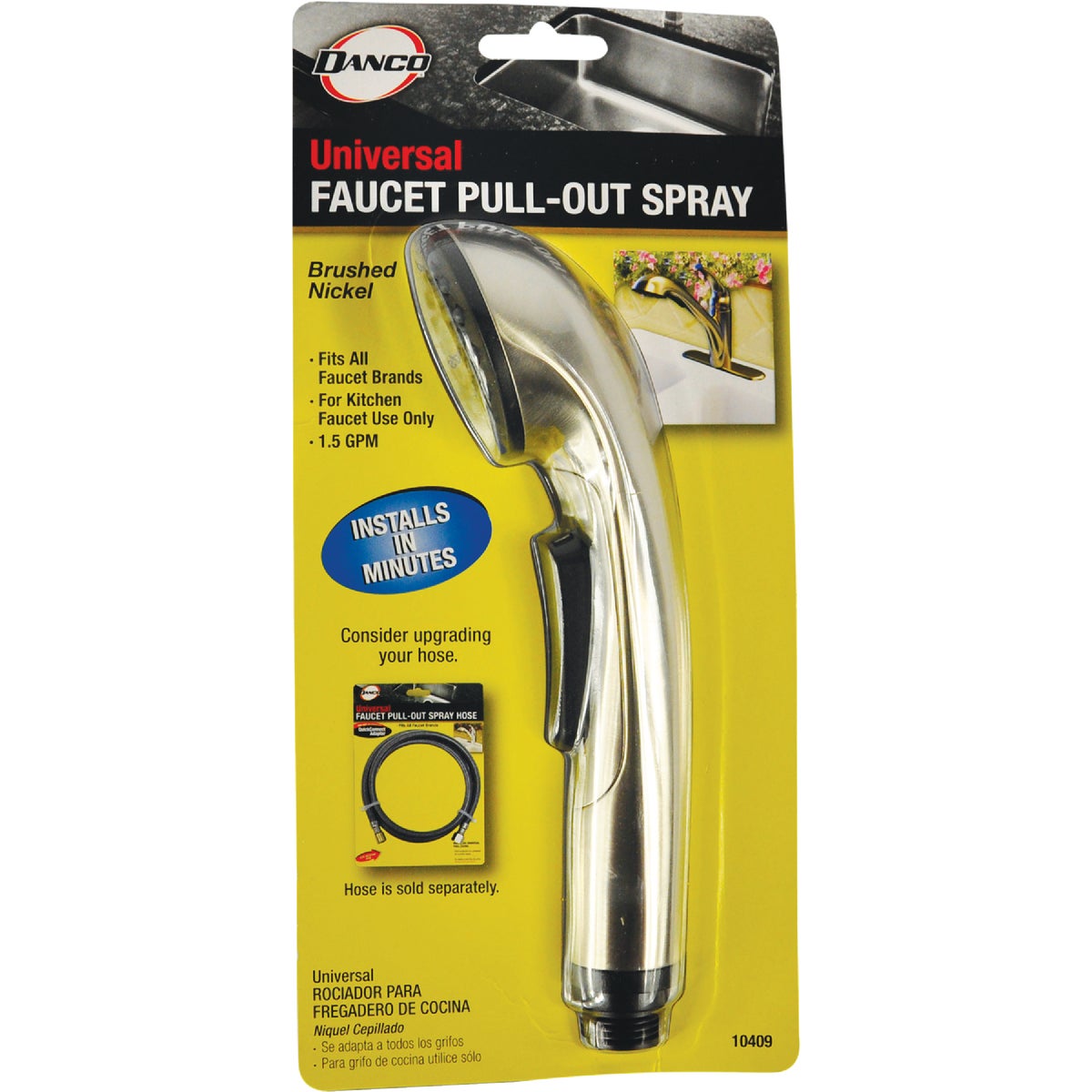 Danco Universal Fit Brushed Nickel Pull-Out Sprayer Head