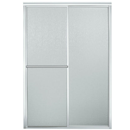 Sterling Deluxe 48-7/8 In. W. X 70 In. H. Chrome Rain Glass Sliding Shower Door