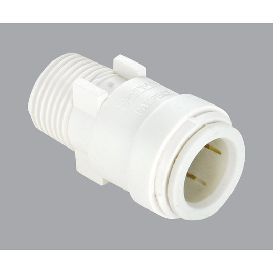 Watts 1/2 In. CTS x 1/2 In. MPT Quick Connect Plastic Connector