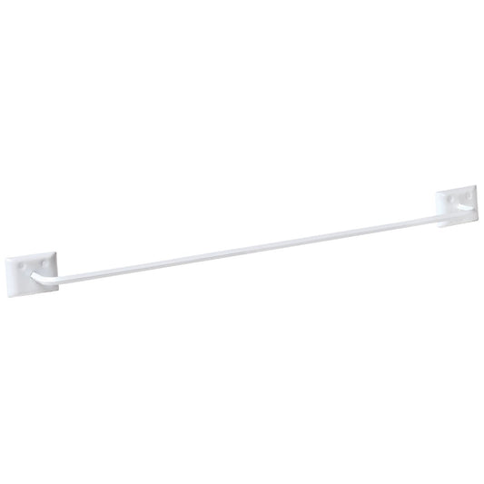 Decko Diamond Bar Design 24 In. White Towel Bar