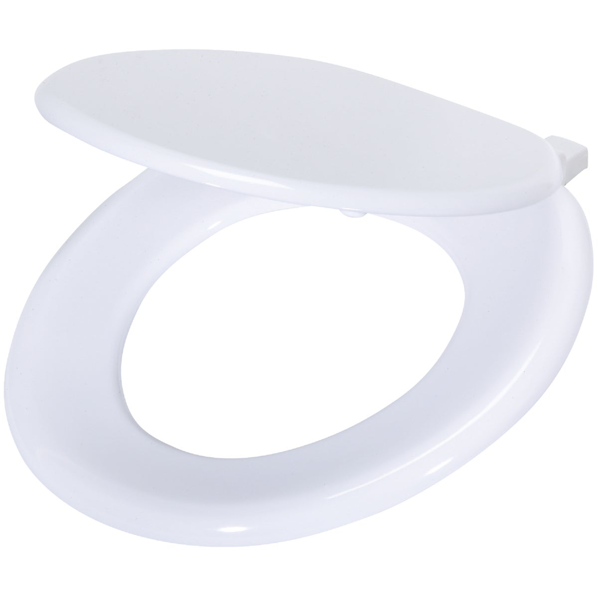 Home Impressions Round Closed Front White Wood Toilet Seat