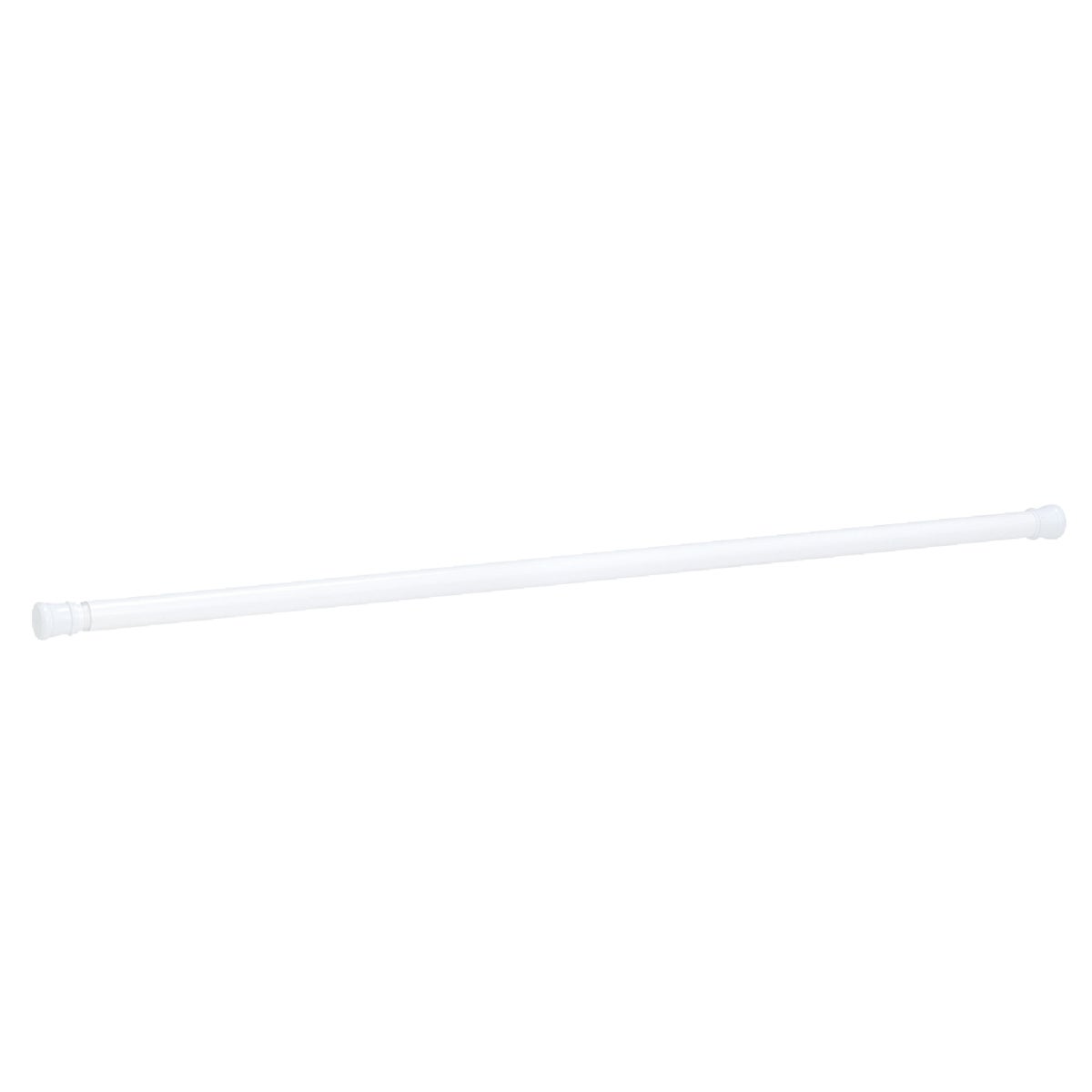 Zenith Zenna Home Straight 42 In. To 72 In. Adjustable Tension Shower Rod in White