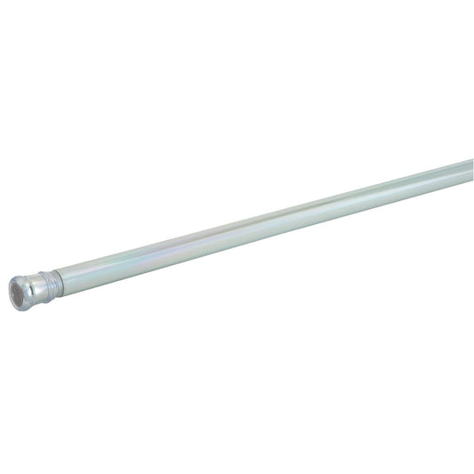 Zenith Zenna Home Straight 42 In. To 72 In. Adjustable Tension Shower Rod in Chrome