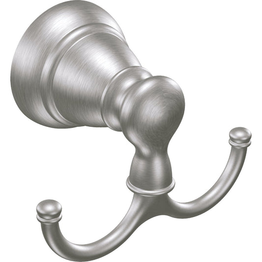 Moen Brushed Nickel Double Robe Hook