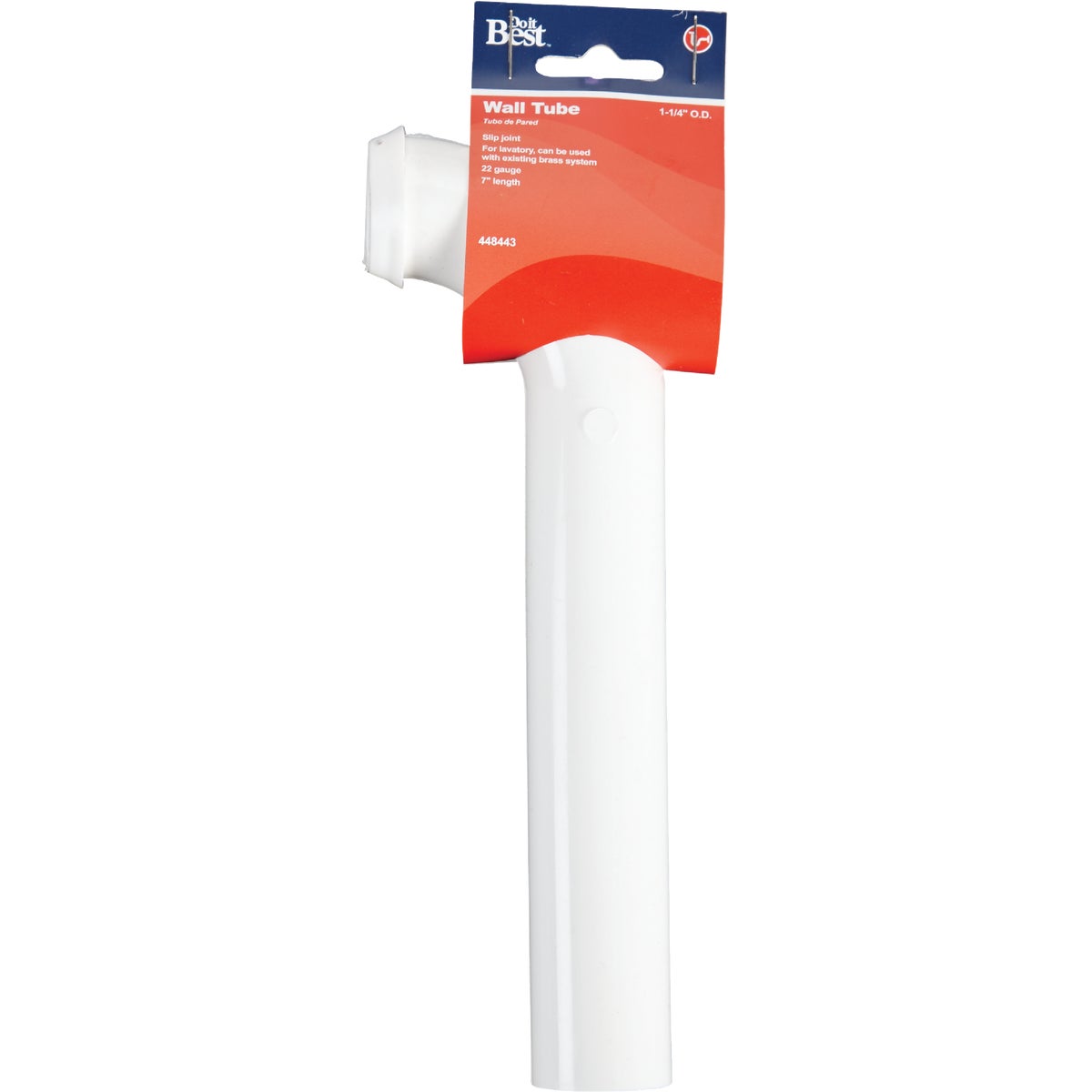 Do it 1-1/4 In. x 7 In. White Plastic Wall Tube