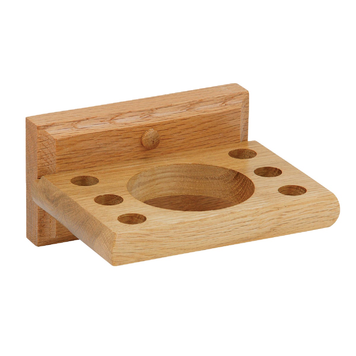 Home Impressions Medium Oak Toothbrush Holder