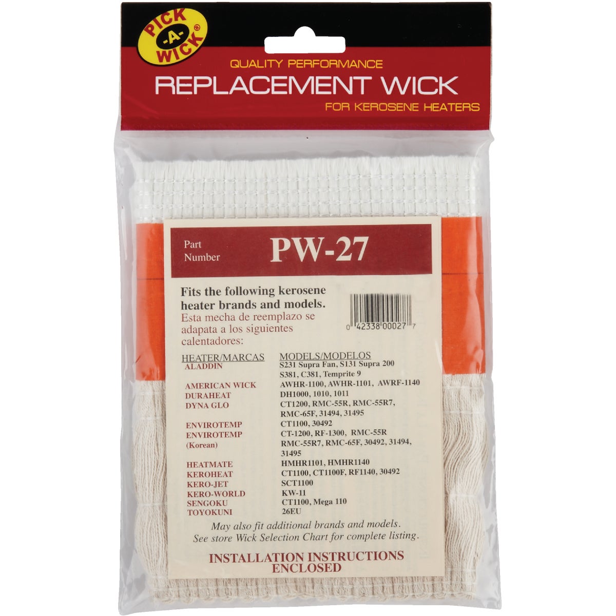 Pick-A-Wick PW-27 Kerosene Heater Wick