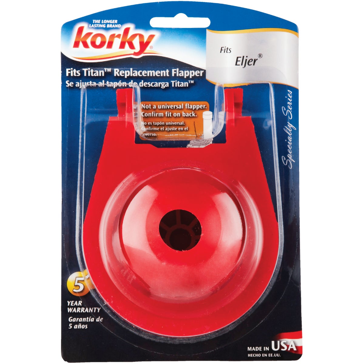 Korky Eljer Titan 3 In. Rubber Flapper