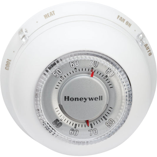 Honeywell Heat or Cool 40 F to 90 F Off White Round Wall Thermostat