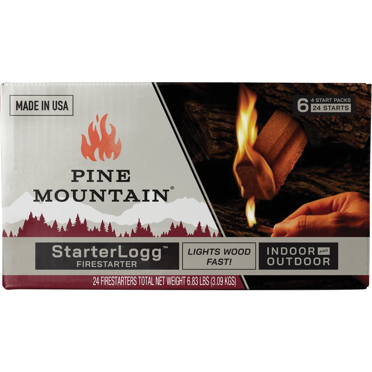 Pine Mountain StarterLogg Indoor/Outdoor Fire Starter (24-Pack)