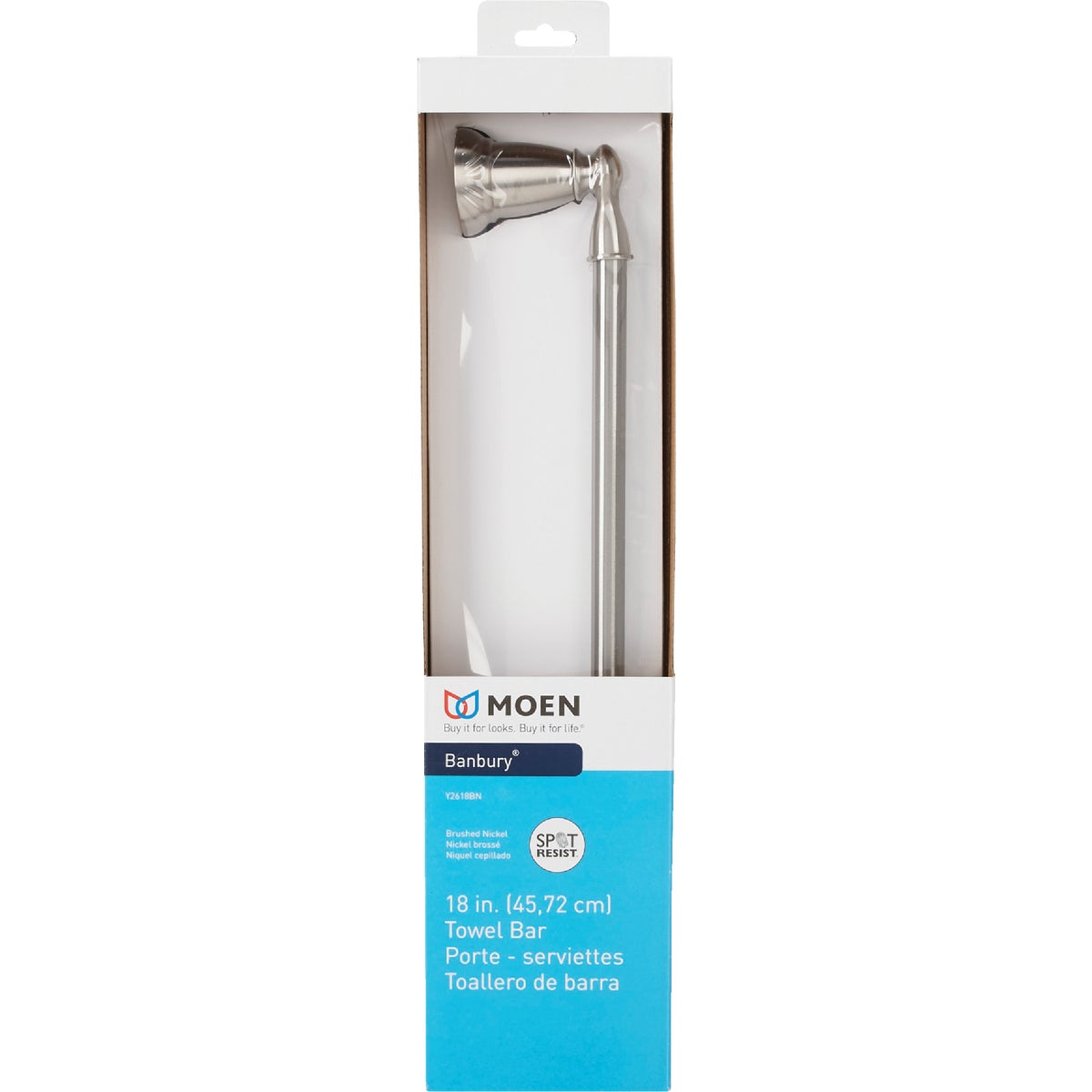 Moen Banbury 18 In. Brushed Nickel Towel Bar