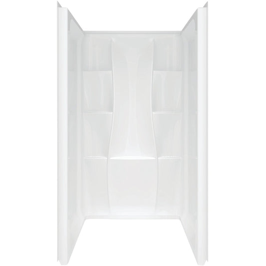 Delta Classic 400 3-Piece 36 In. L x 36 In. D Shower Wall Set in White