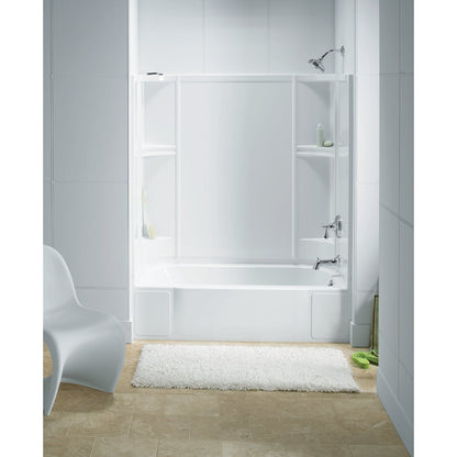 Sterling Accord 7124 Series 3-Piece 72 In. H Tub Wall Kit in White