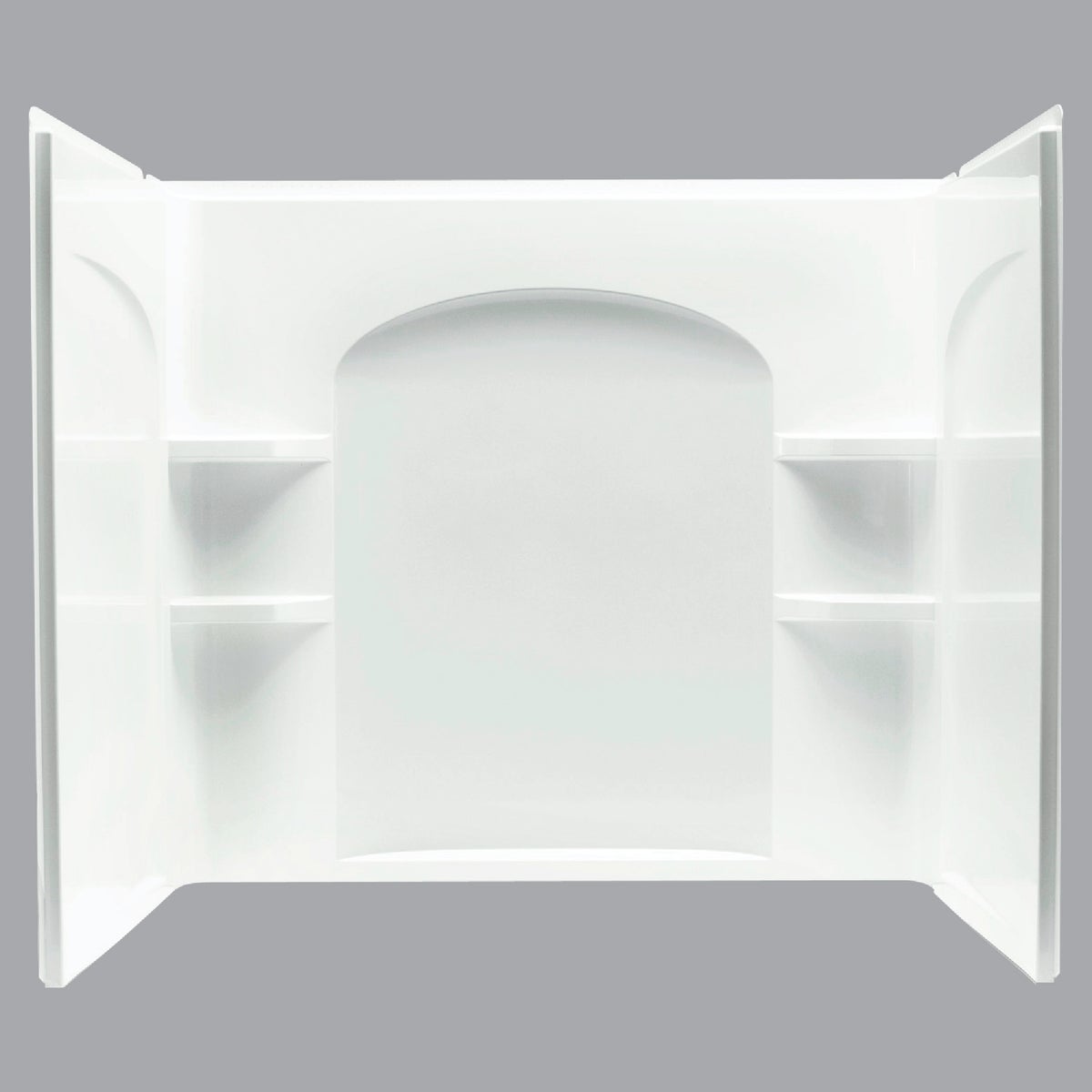 Sterling Ensemble 7122 Series 3-Piece 60 In. W x 33-1/4 In. D x 55-1/4 In. H Tub Wall Kit in White