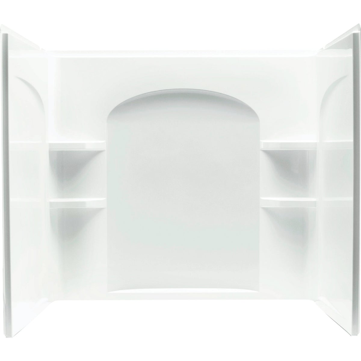 Sterling Ensemble 7122 Series 3-Piece 60 In. W x 33-1/4 In. D x 55-1/4 In. H Tub Wall Kit in White