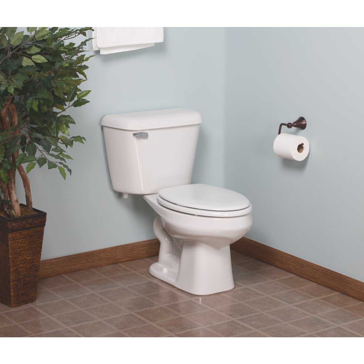 Mansfield Alto White Vitreous China 1.6 GPF Toilet Tank