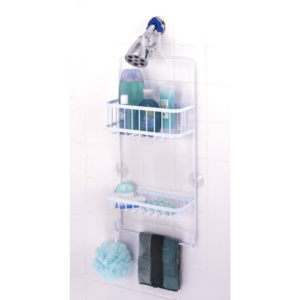 Zenith Zenna Home Steel 10-1/2 In. x 26 In. Shower Caddy