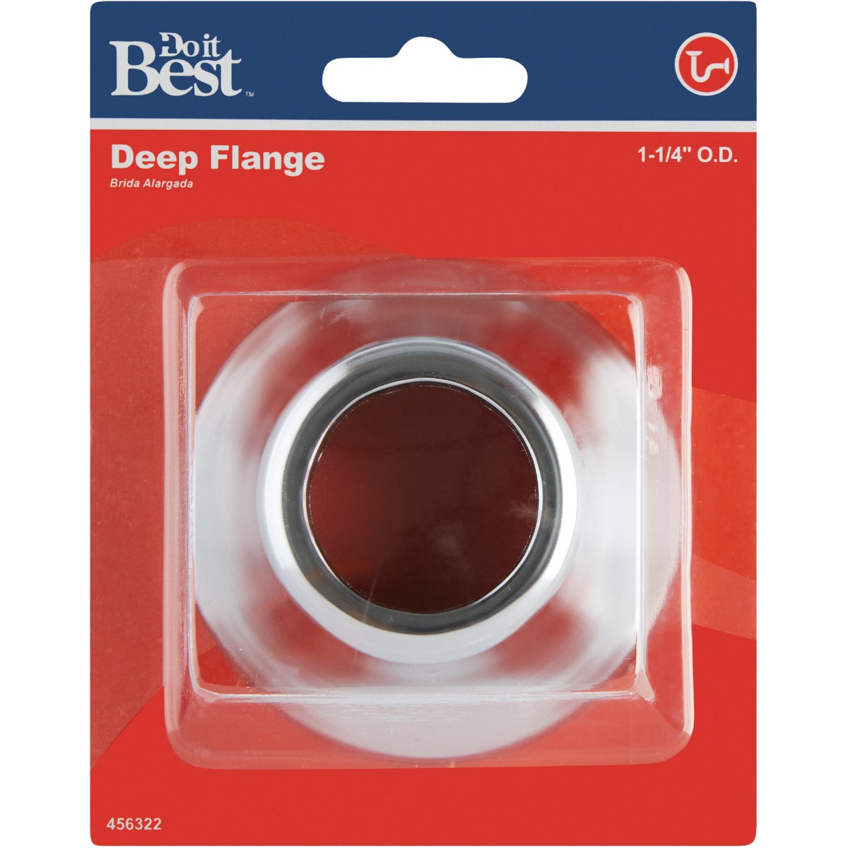 Do it 1-1/4 OD Chrome Plated Bell Flange