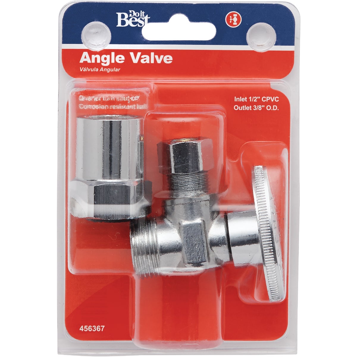 Do it 1/2 In. CPVC x 3/8 In. Compression Quarter Turn Angle Valve