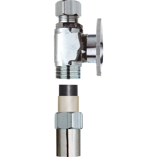 Do it 1/2 In. CPVC x 3/8 In. Compression Quarter Turn Straight Valve