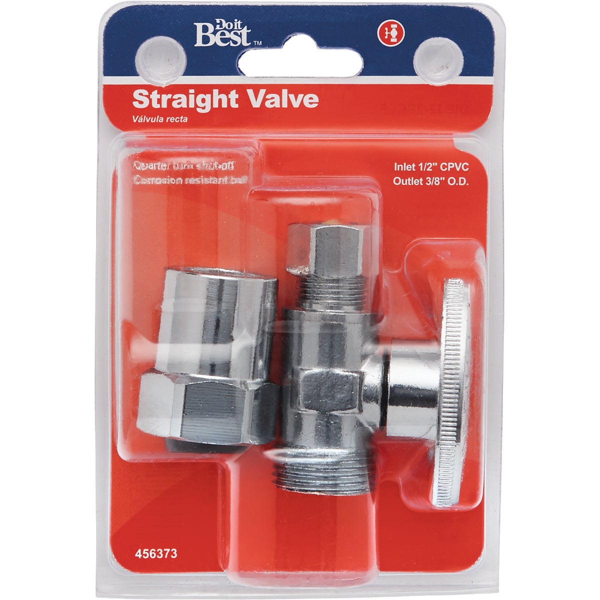 Do it 1/2 In. CPVC x 3/8 In. Compression Quarter Turn Straight Valve