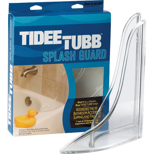 Tidee Tubb 11 In. H. x 9-1/4 In. L. Clear Shower Splash Guard (2-Pack)