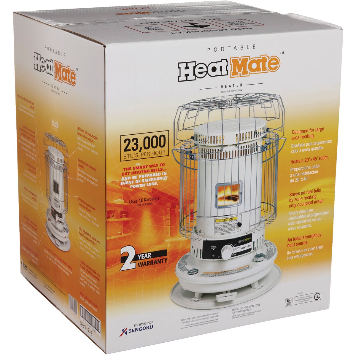 HeatMate 22,300 BTU Convection Kerosene Heater