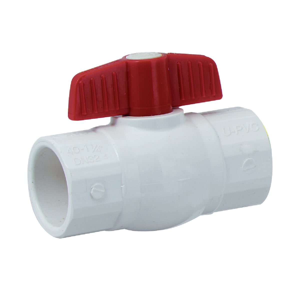 ProLine 1-1/4 In. S X 1-1/4 In. S PVC Quarter Turn Ball Valve