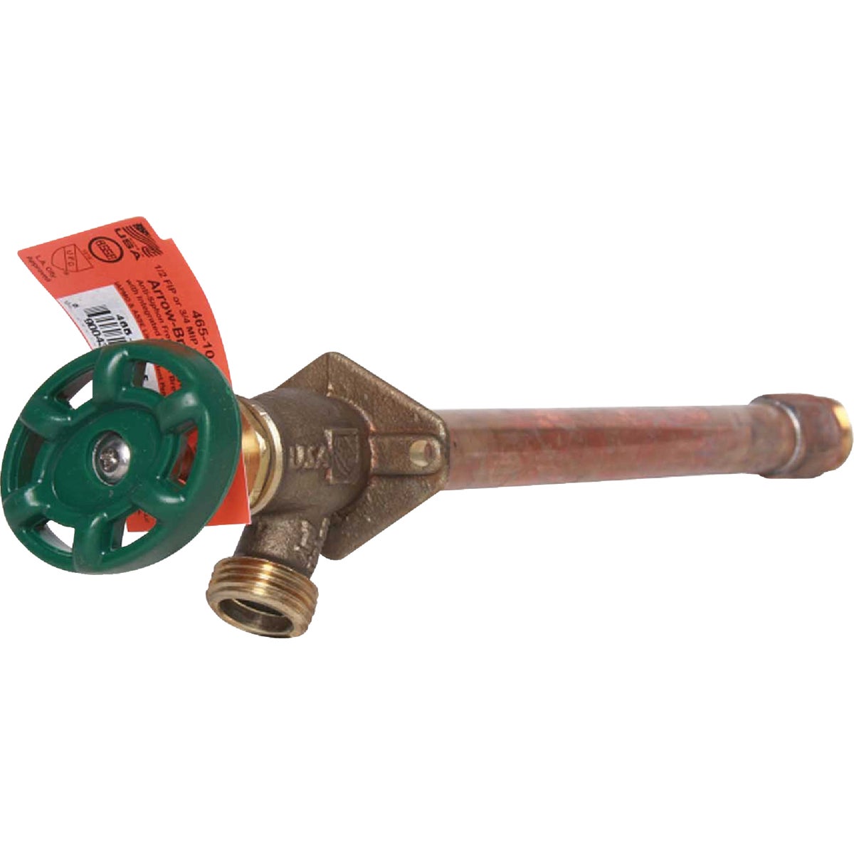 Arrowhead Brass 1/2 In. FIP x 3/4 In. MIP x 3/4 In. HT x 12 In. Quarter-Turn Anti-Siphon Frost Free Wall Hydrant