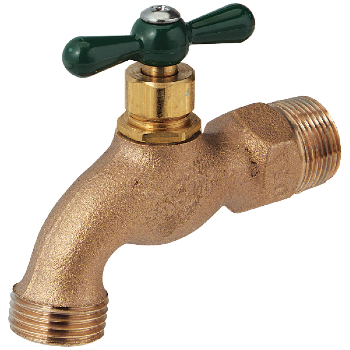 Arrowhead Brass 3/4 In. MIP X 3/4 In. Male Hose Thread Standard Hose Bibb