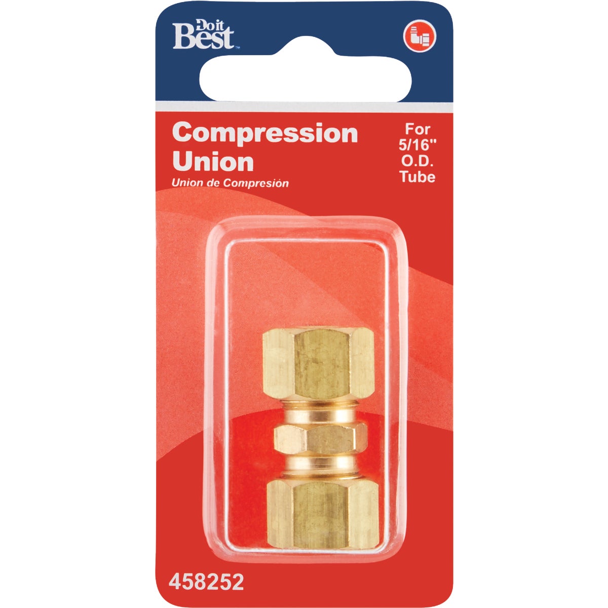 Do it 5/16 In. Brass Compression Low Lead Union