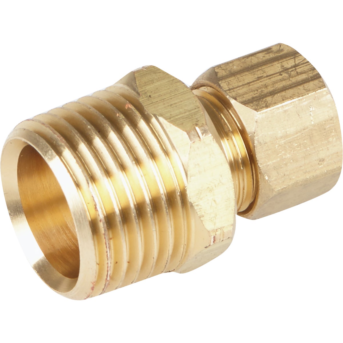 Do it 3/8 In. x 1/2 In. Brass Male Union Compression Adapter