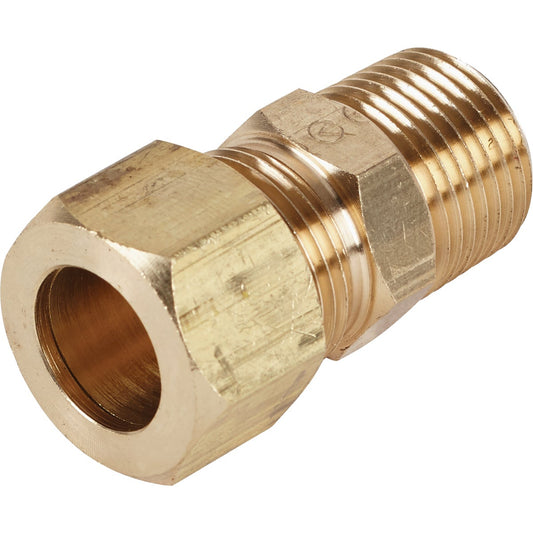 Do it 1/2 In. x 3/8 In. Brass Male Union Compression Adapter