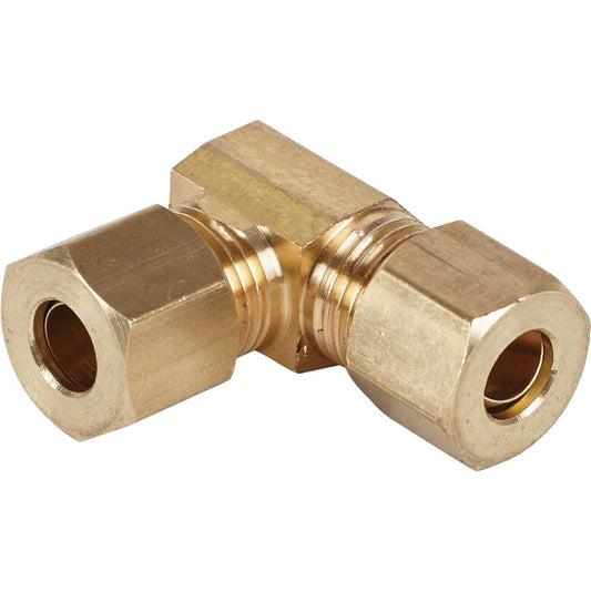 Do it 1/4 In. 90 Deg. 2-Way Low Lead Compression Brass Elbow (1/4 Bend)