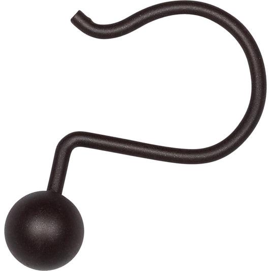 Zenna Home Bronze Finished Aluminum Shower Curtain Ball Hook (12-Count)