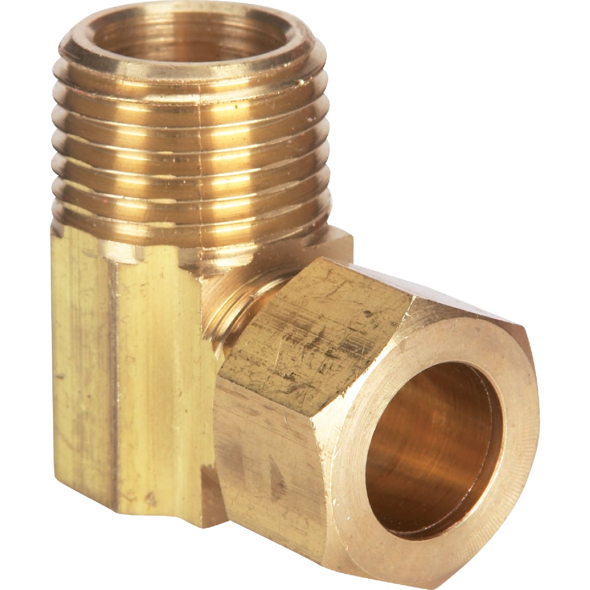 Do it 1/2 In. x 1/2 In. Male 90 Deg. Low Lead Compression Brass Elbow (1/4 Bend)