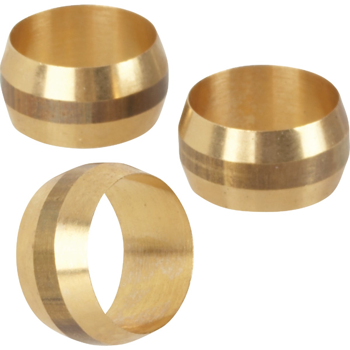 Do it 1/2 In. Brass Compression Sleeve (3-Pack)