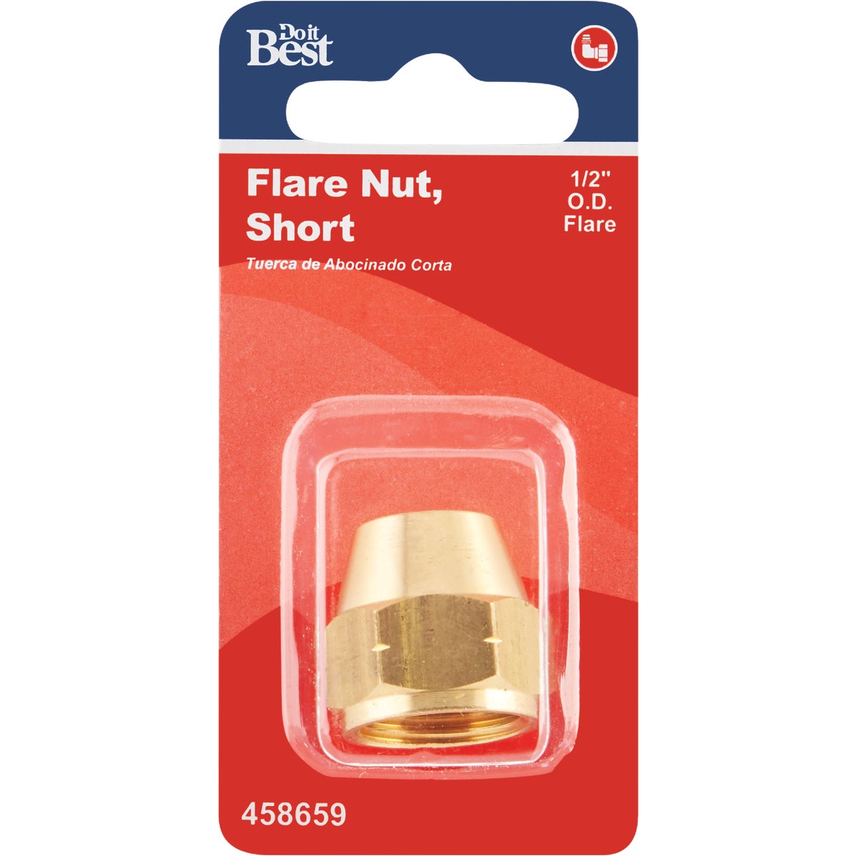 Do it 1/2 In. Brass Low Lead Short Flare Nut