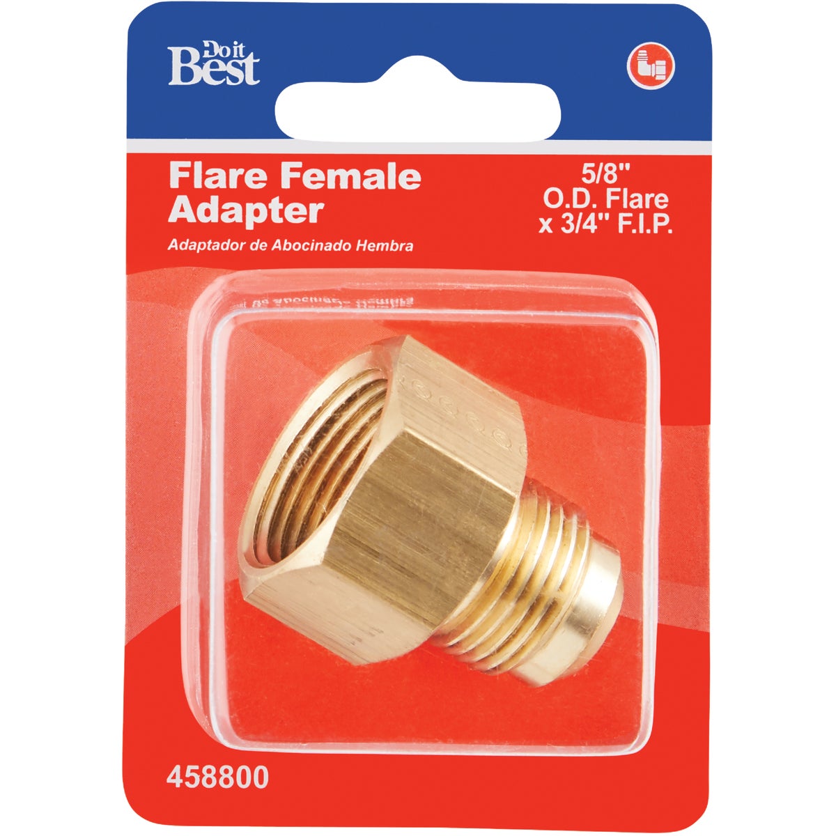 Do it 5/8 In. x 3/4 In. Brass Female Flare Adapter