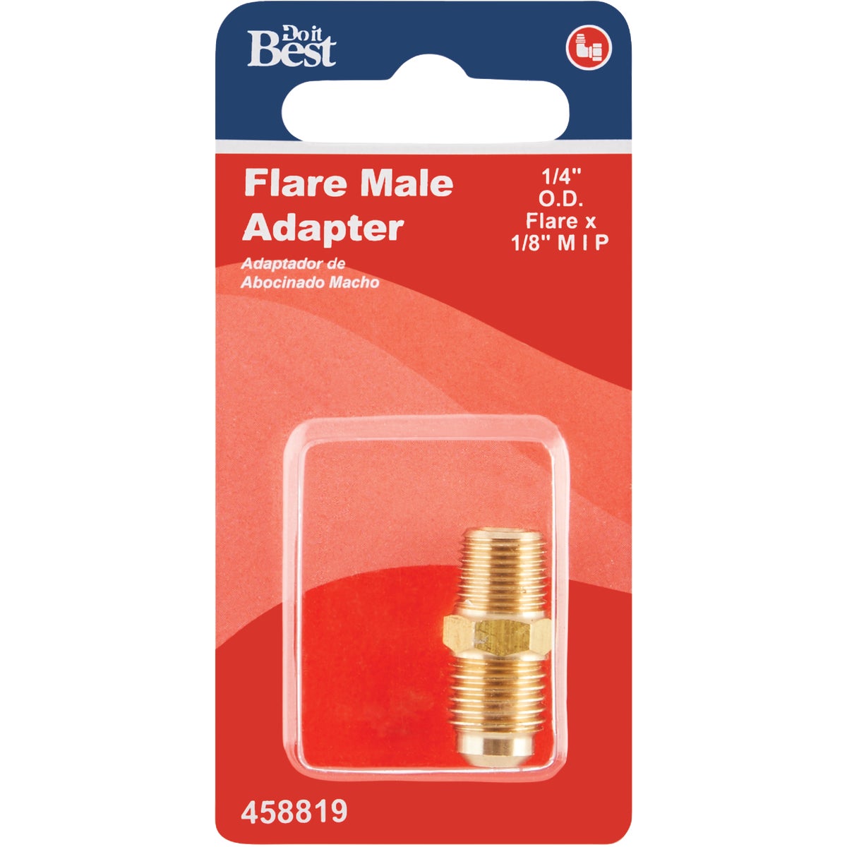 Do it 1/4 In. x 1/8 In. Brass Male Flare Adapter