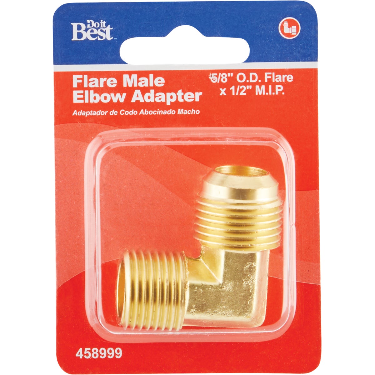 Do it 5/8 In. x 1/2 In. MIP 90 Deg. Flare Brass Elbow (1/4 Bend)